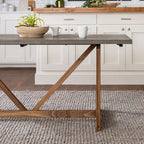 Middlebrook Solid Wood 72-inch Farmhouse Trestle Dining Table