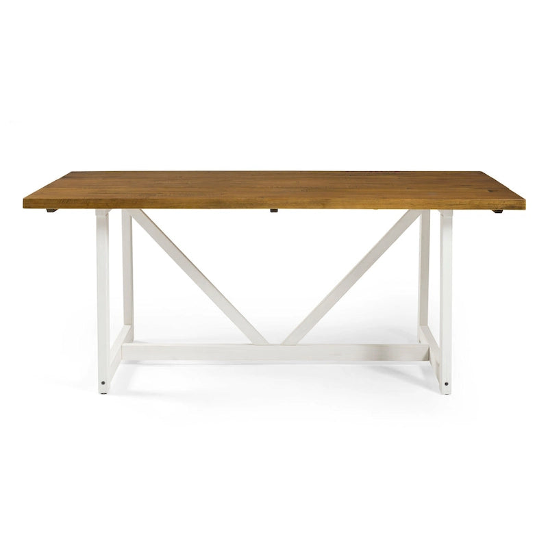 Middlebrook Solid Wood 72-inch Farmhouse Trestle Dining Table
