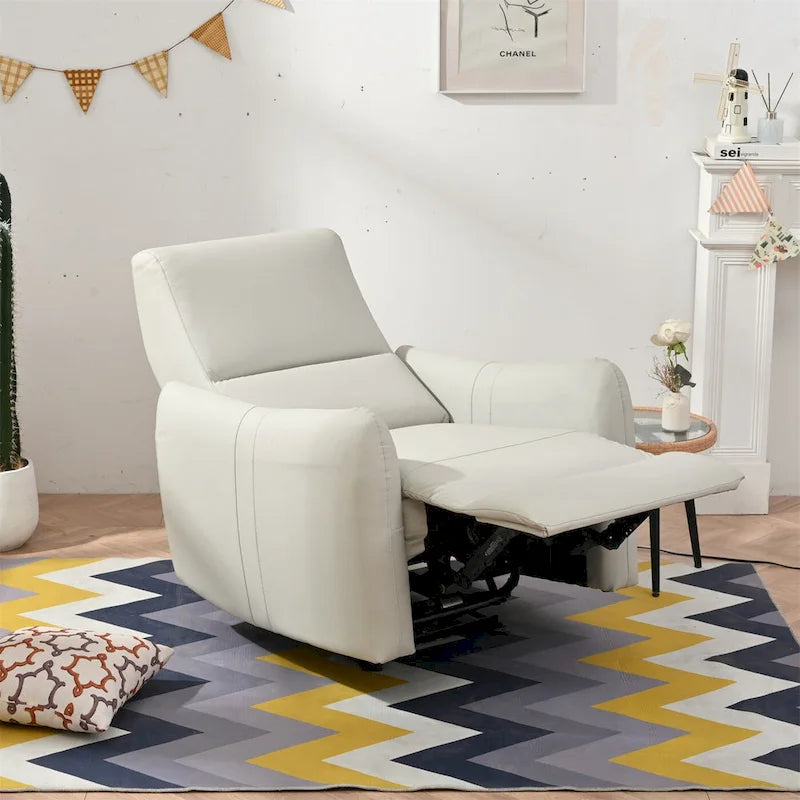 Power Recliner Wall Hugger,Small Power Recliner for Living Room,Electric Recliner for small space,Reclining Sofa