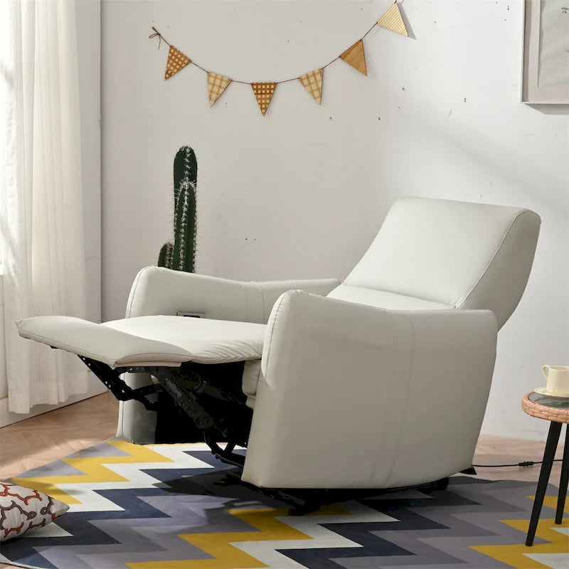 Power Recliner Wall Hugger,Small Power Recliner for Living Room,Electric Recliner for small space,Reclining Sofa