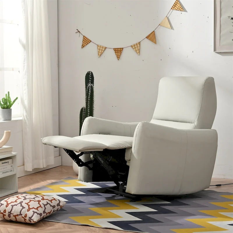 Power Recliner Wall Hugger,Small Power Recliner for Living Room,Electric Recliner for small space,Reclining Sofa