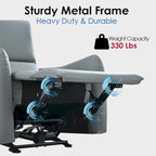 Power Recliner Wall Hugger,Small Power Recliner for Living Room,Electric Recliner for small space,Reclining Sofa