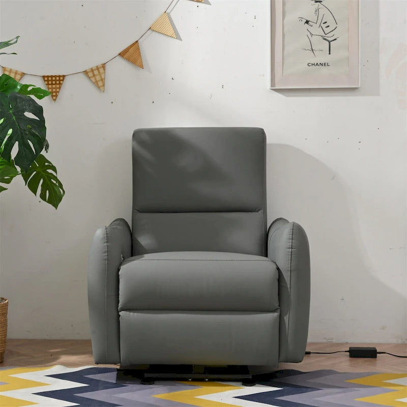 Power Recliner Wall Hugger,Small Power Recliner for Living Room,Electric Recliner for small space,Reclining Sofa