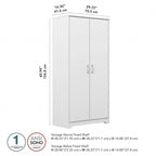 Cabot Tall Bathroom Storage Cabinet with Doors by Bush Furniture