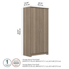 Cabot Tall Bathroom Storage Cabinet with Doors by Bush Furniture