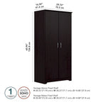 Cabot Tall Bathroom Storage Cabinet with Doors by Bush Furniture