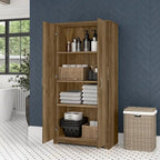 Cabot Tall Bathroom Storage Cabinet with Doors by Bush Furniture