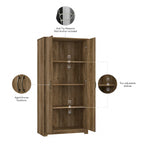 Cabot Tall Bathroom Storage Cabinet with Doors by Bush Furniture