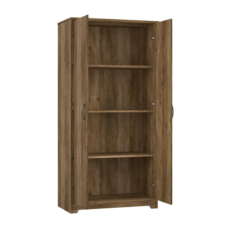 Cabot Tall Bathroom Storage Cabinet with Doors by Bush Furniture
