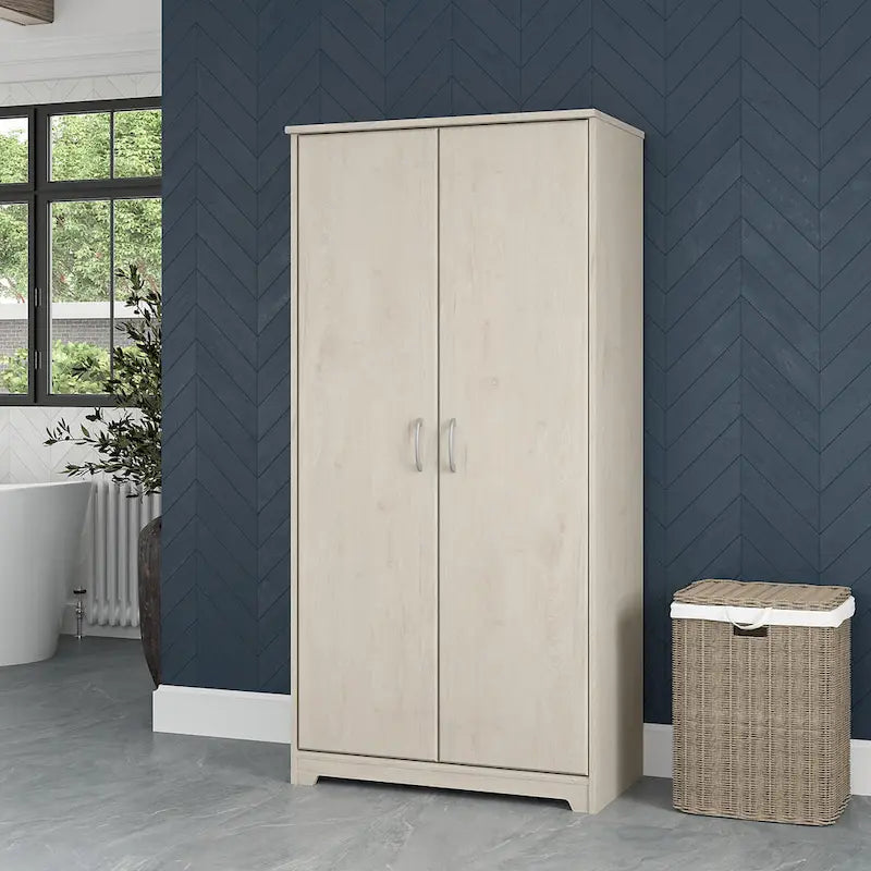Cabot Tall Bathroom Storage Cabinet with Doors by Bush Furniture