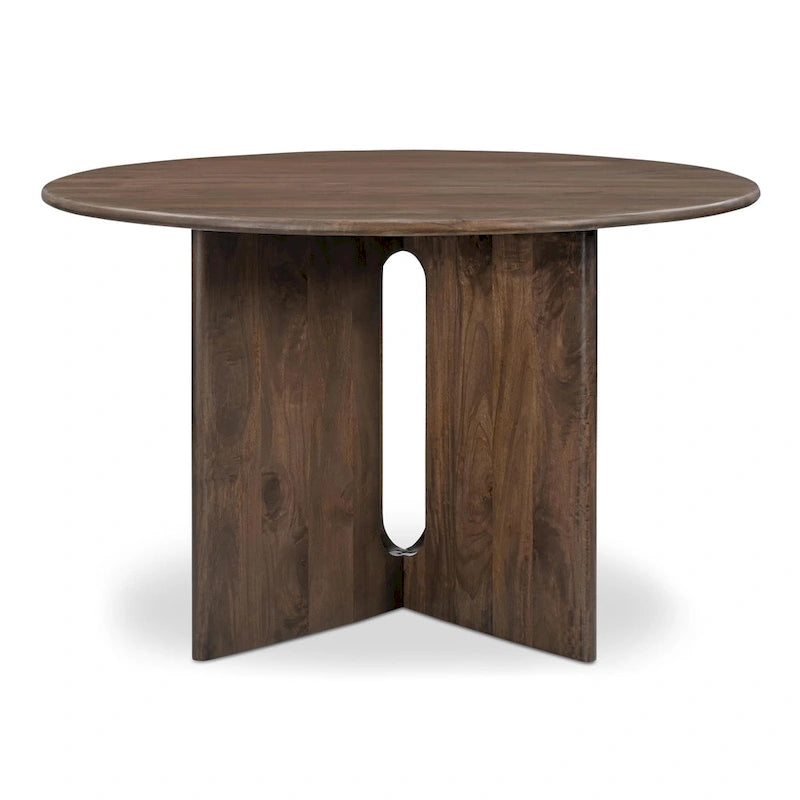 NADAAL STUDIOS Brelline, Round Dining Table With Cross Legs - 48W x48D x30H