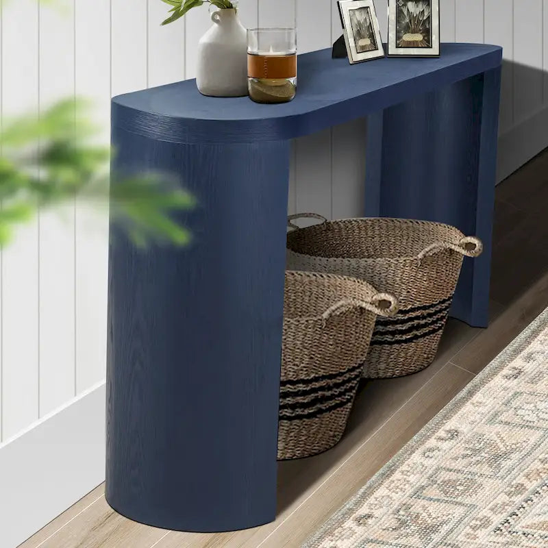 GDFStudio - Avery Modern 60 Console Table with Curved Legs and Versatile Design