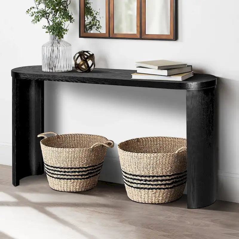 GDFStudio - Avery Modern 60 Console Table with Curved Legs and Versatile Design