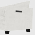 Christopher Knight Home - Noah 141.5 U-Shaped 6-Seater Sofa Couch with Movable Ottoman and Armrest Pockets, Fabric Upholstery