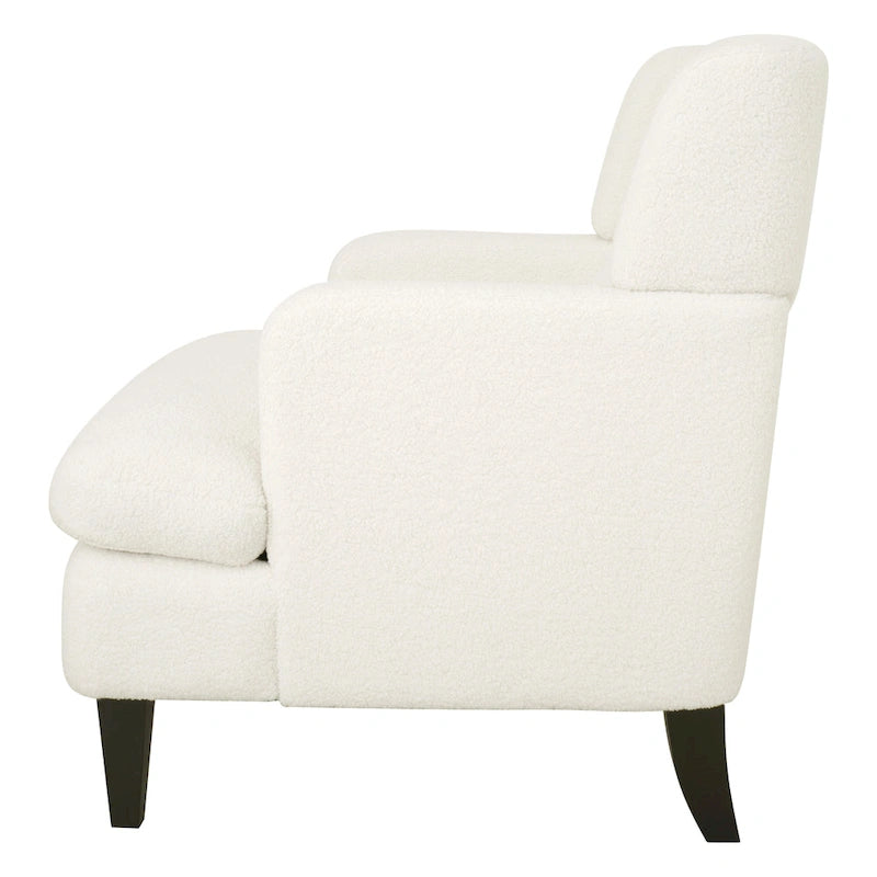 Nabo Modern Fabric Accent Chair with Cushion Back by Christopher Knight Home