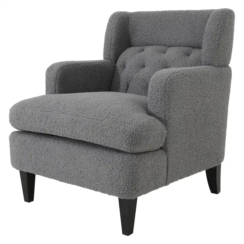 Nabo Modern Fabric Accent Chair with Cushion Back by Christopher Knight Home