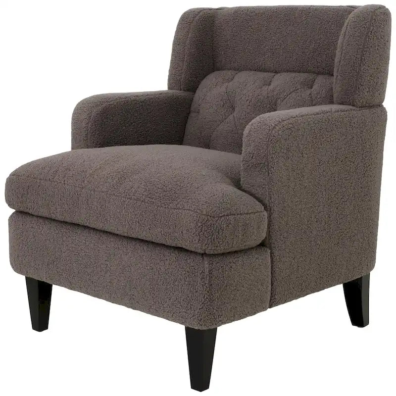 Nabo Modern Fabric Accent Chair with Cushion Back by Christopher Knight Home