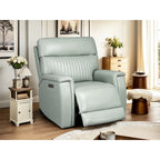 Leather Zero Gravity Power Recliner with Power Headrest and Power Lumbar,USB&USB-C Port