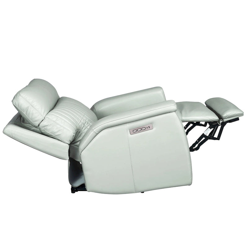 Leather Zero Gravity Power Recliner with Power Headrest and Power Lumbar,USB&USB-C Port