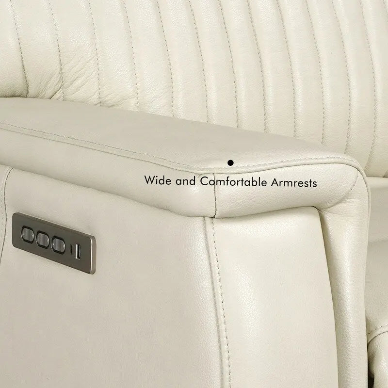 Leather Zero Gravity Power Recliner with Power Headrest and Power Lumbar,USB&USB-C Port