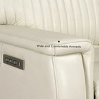 Leather Zero Gravity Power Recliner with Power Headrest and Power Lumbar,USB&USB-C Port