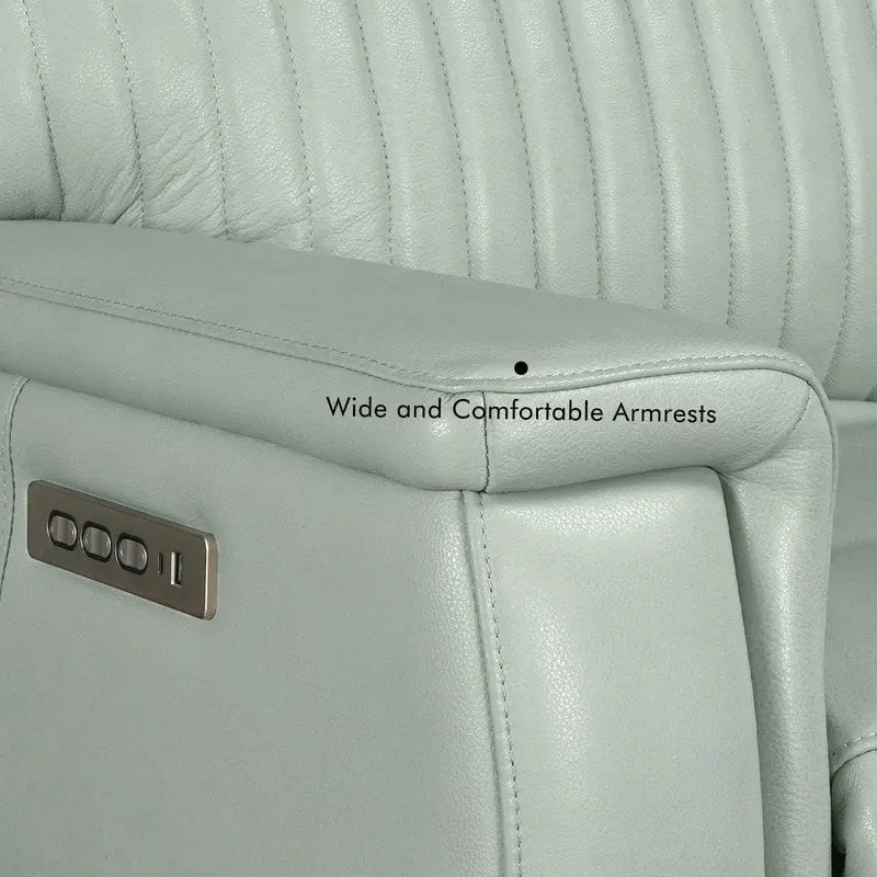 Leather Zero Gravity Power Recliner with Power Headrest and Power Lumbar,USB&USB-C Port