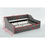 Twin Corner Daybed with Storage Drawers