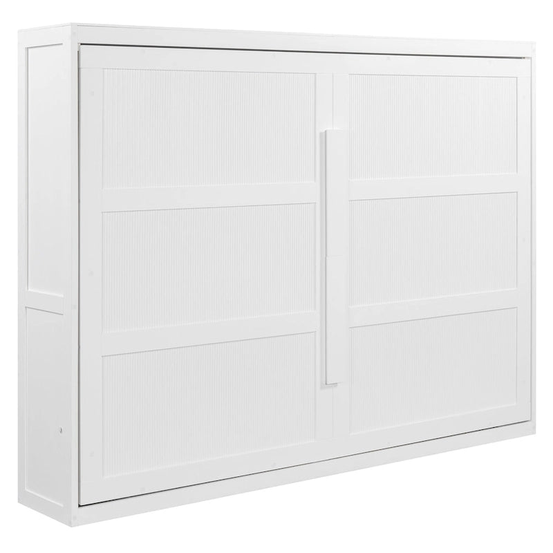 Queen Size Murphy Bed with Dual-Piston Mechanism, No Box Spring