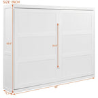 Queen Size Murphy Bed with Dual-Piston Mechanism, No Box Spring