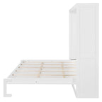 Queen Size Murphy Bed with Dual-Piston Mechanism, No Box Spring