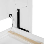 Queen Size Murphy Bed with Dual-Piston Mechanism, No Box Spring