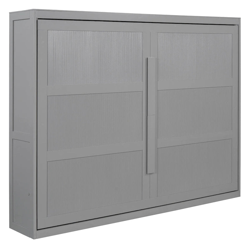 Queen Size Murphy Bed with Dual-Piston Mechanism, No Box Spring