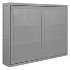 Queen Size Murphy Bed with Dual-Piston Mechanism, No Box Spring