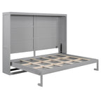 Queen Size Murphy Bed with Dual-Piston Mechanism, No Box Spring