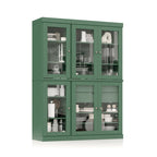 Palace Imports 100% Solid Wood 48.5 Pantry China Cabinet with Clear Glass Doors, 2-Drawers and Adjustable Shelves