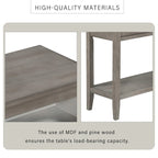 Contemporary 3-Drawer Console Table with 1 Shelf