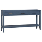 Contemporary 3-Drawer Console Table with 1 Shelf