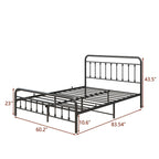 Metal Bed Frame Queen Size Platform Bed
