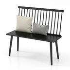 Costway Entryway Bench for 2 Windsor Rubber Wood Dining Bench with - See Details