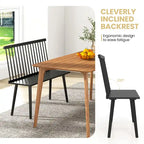 Costway Entryway Bench for 2 Windsor Rubber Wood Dining Bench with - See Details