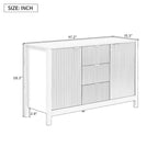 Modern Entryway Cabinet with Adjustable Shelves and Soft-Close Doors