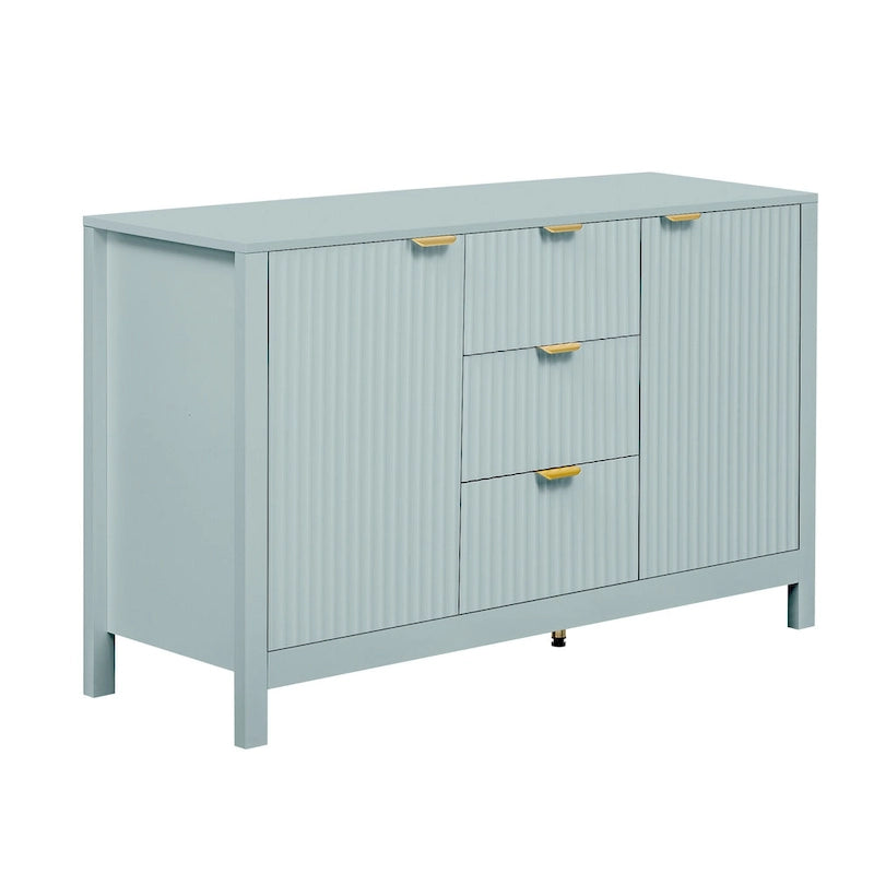 Modern Entryway Cabinet with Adjustable Shelves and Soft-Close Doors