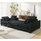 114  Pull Out Sleeper Sofa Bed,Adjustable Sleeper Sofa,Corduroy Sofa