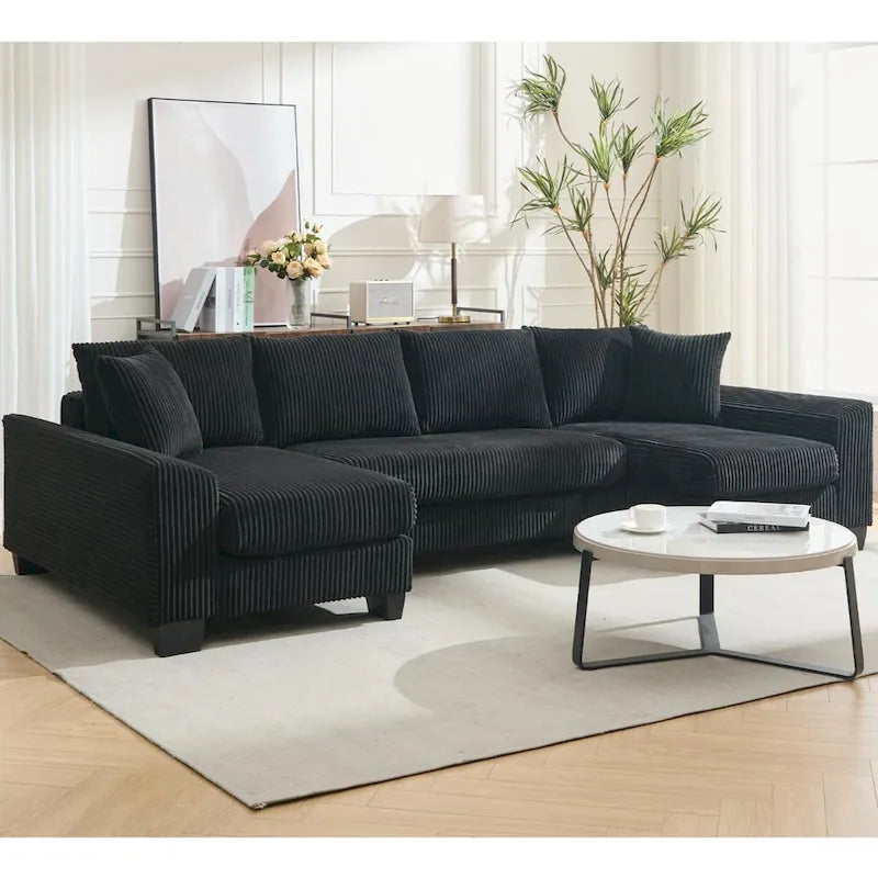 114  Pull Out Sleeper Sofa Bed,Adjustable Sleeper Sofa,Corduroy Sofa