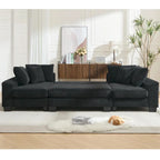 114  Pull Out Sleeper Sofa Bed,Adjustable Sleeper Sofa,Corduroy Sofa