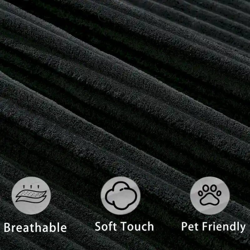 114  Pull Out Sleeper Sofa Bed,Adjustable Sleeper Sofa,Corduroy Sofa