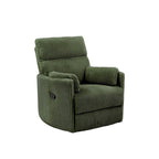 Montclair Plush Corduroy Fabric Manual Swivel Glider Recliner by iNSPIRE Q Classic