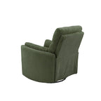 Montclair Plush Corduroy Fabric Manual Swivel Glider Recliner by iNSPIRE Q Classic