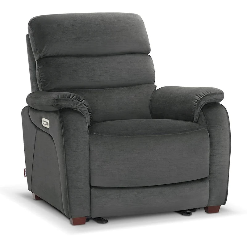 MCombo Zero Wall-Hugger Power Recliner Chair with Adjustable Headrest, Perfect for Small Spaces and RV, Fabric ST257