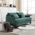 Modern Chenille Fabric Loveseat, 2-Seat Upholstered Loveseat Sofa